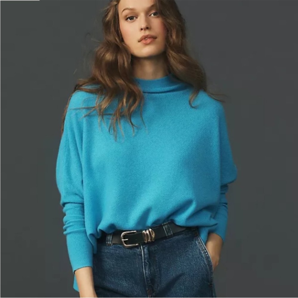 Anthropologie The Shea Oversized Boxy Cashmere Sweater By Maeve